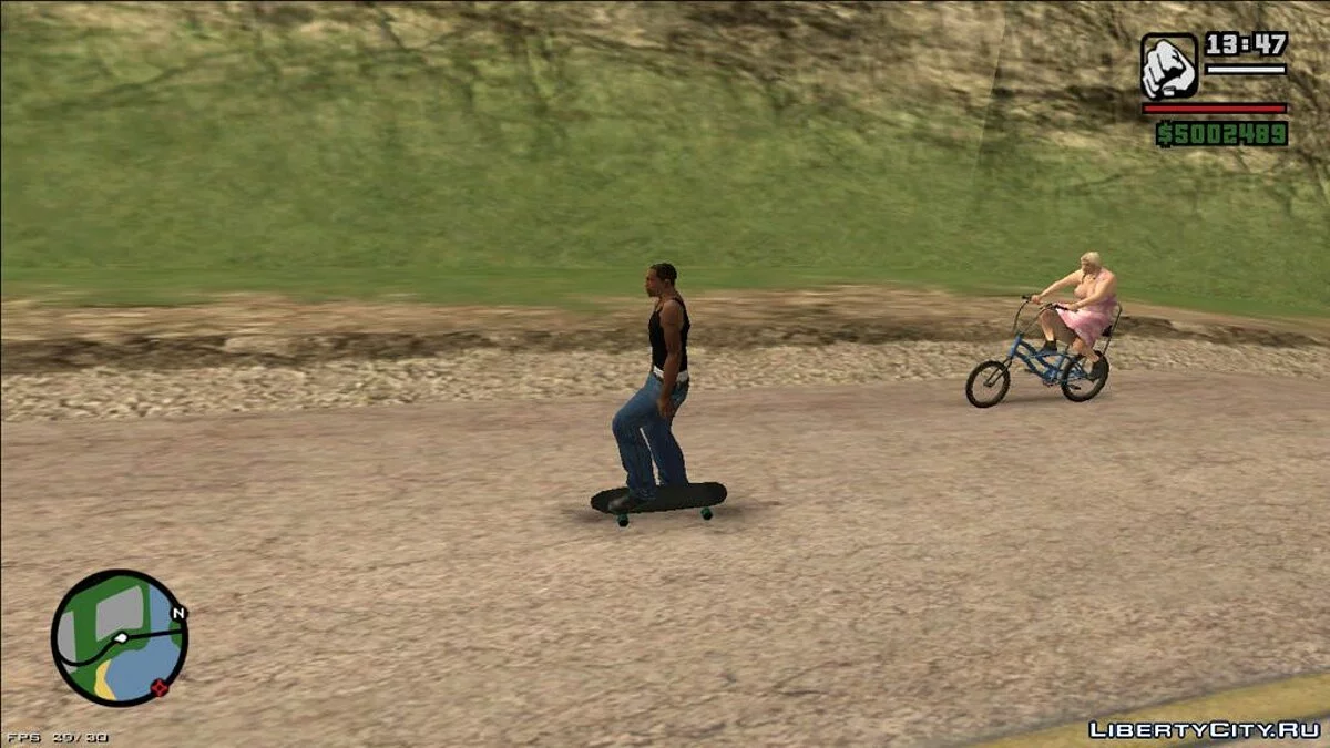 Скейтборд - Skateboard Update / GTA San Andreas