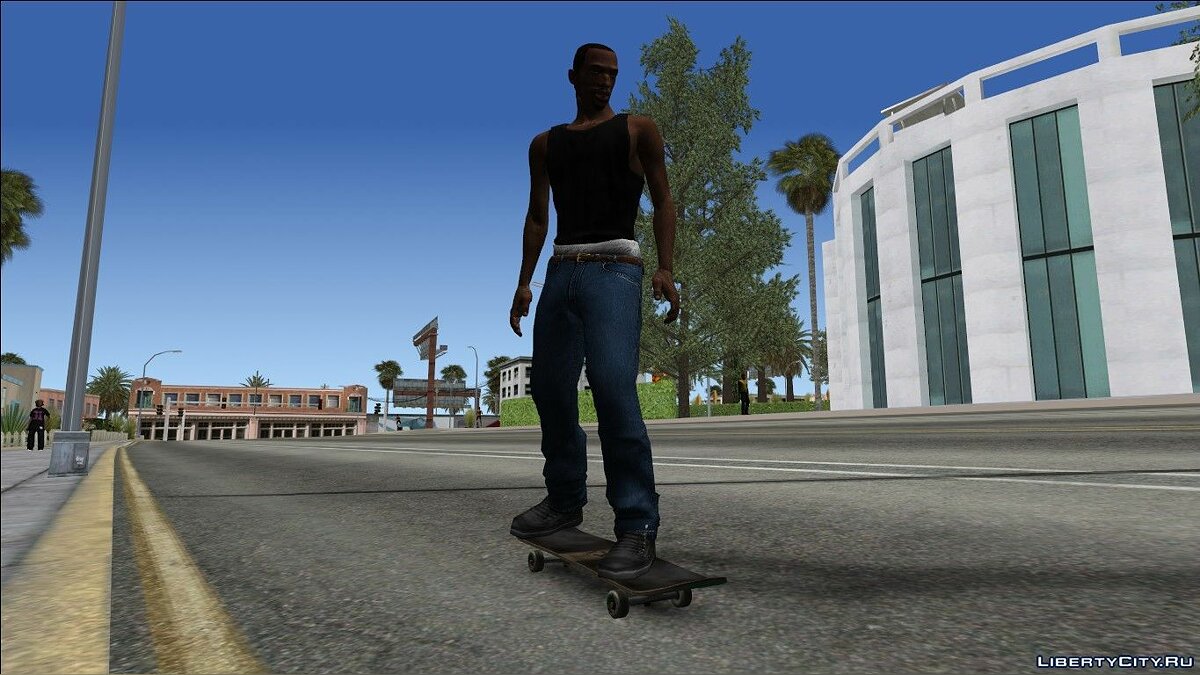 Скачать Скейтборд - Skateboard Update для GTA San Andreas