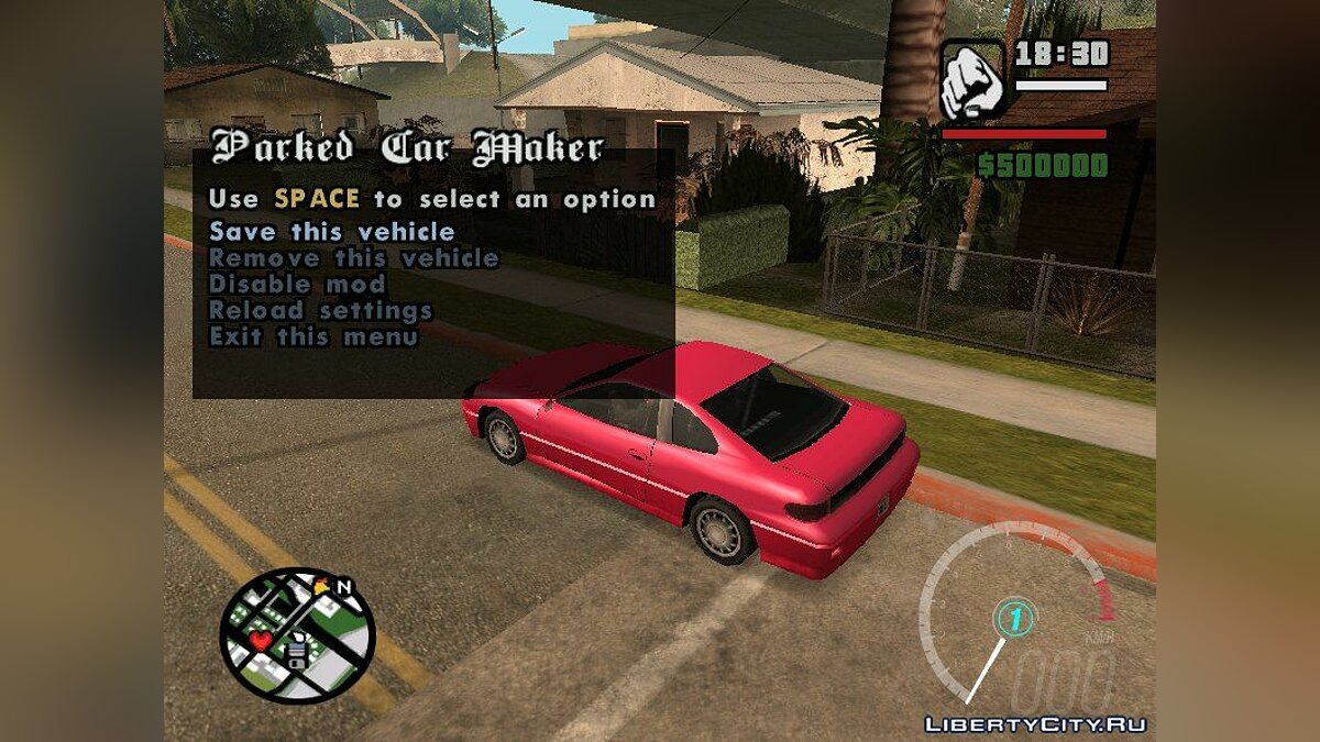 Скачать Parked Car Maker 3.0.1 для GTA San Andreas