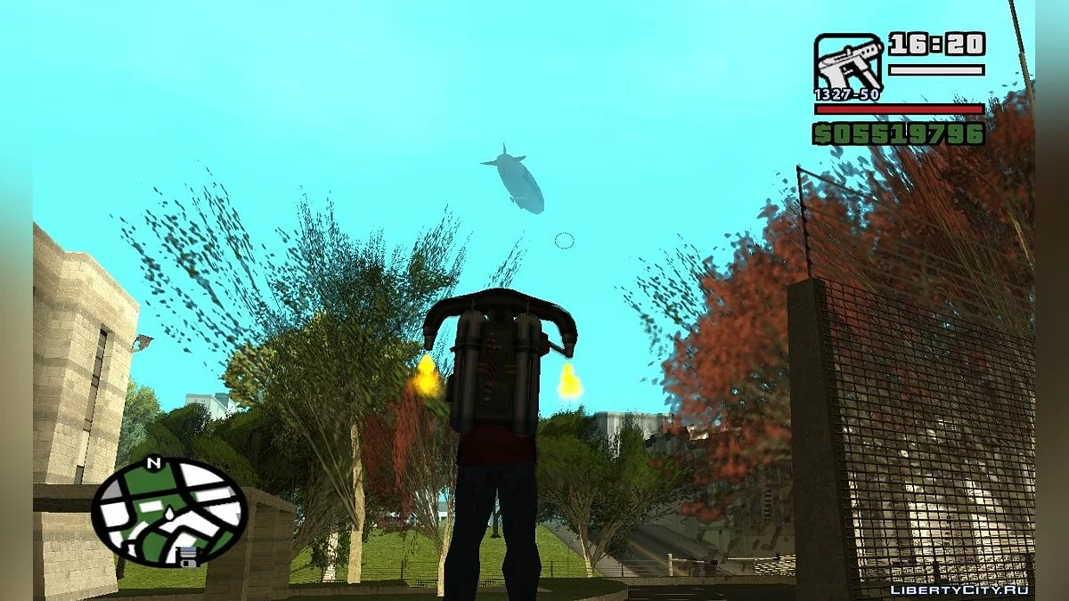 Рекламный дирижабль из GTA VC/V: Ремейк (v5) / GTA San Andreas