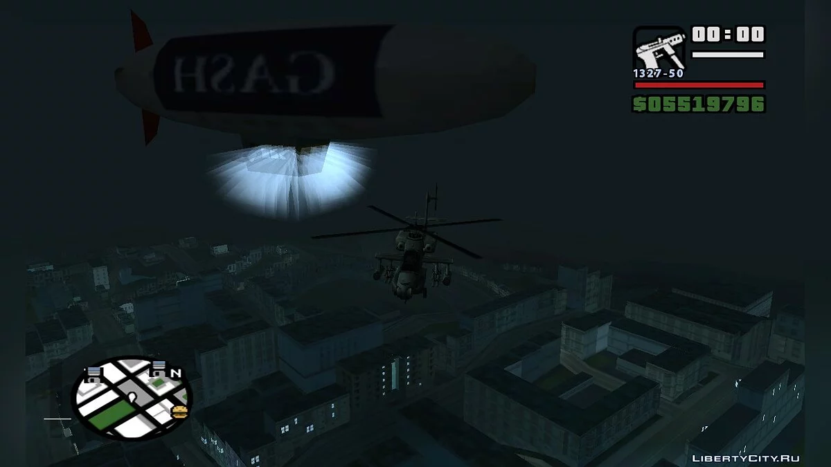 Рекламный дирижабль из GTA VC/V: Ремейк (v5) / GTA San Andreas