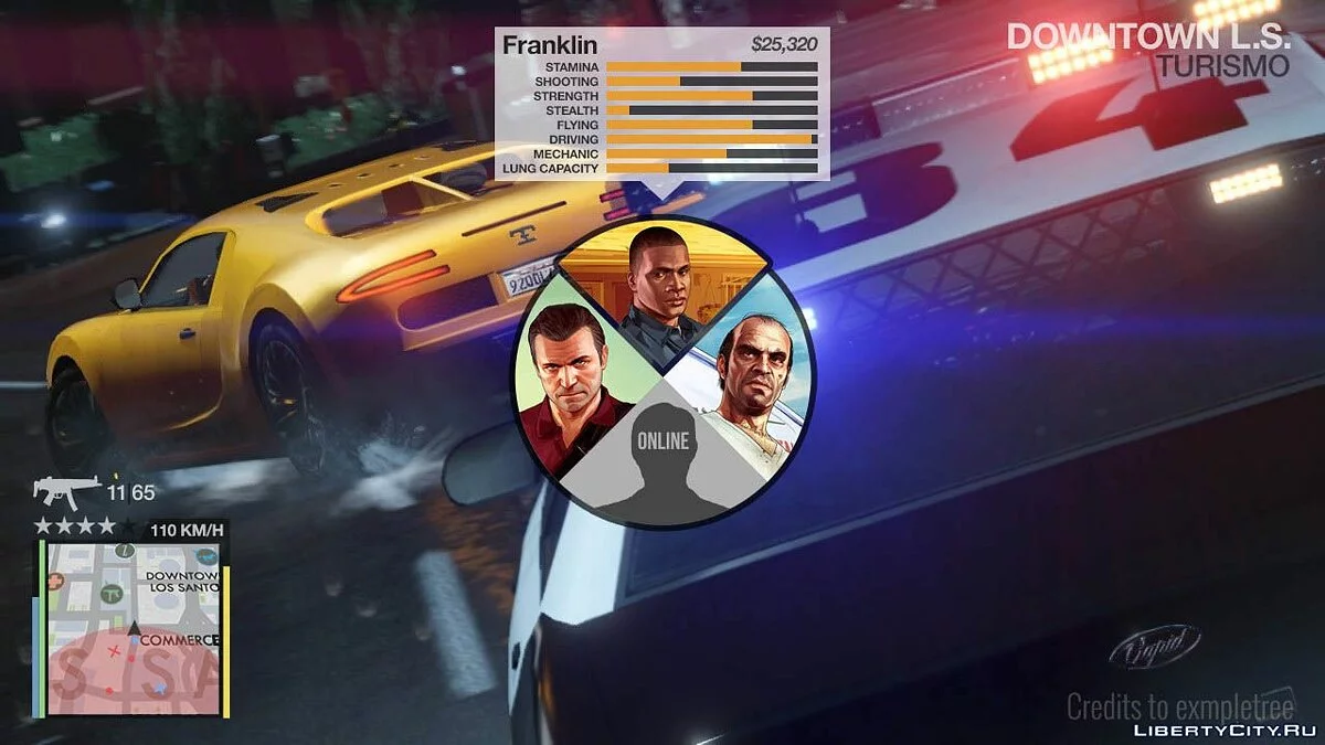 Ace Hud - Customizable Hud v2.0.1 / GTA San Andreas