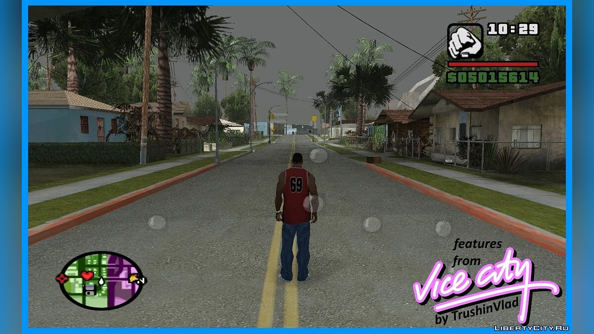 Скачать Капли дождя и крови на экране как в GTA VC 3.0 для GTA San Andreas