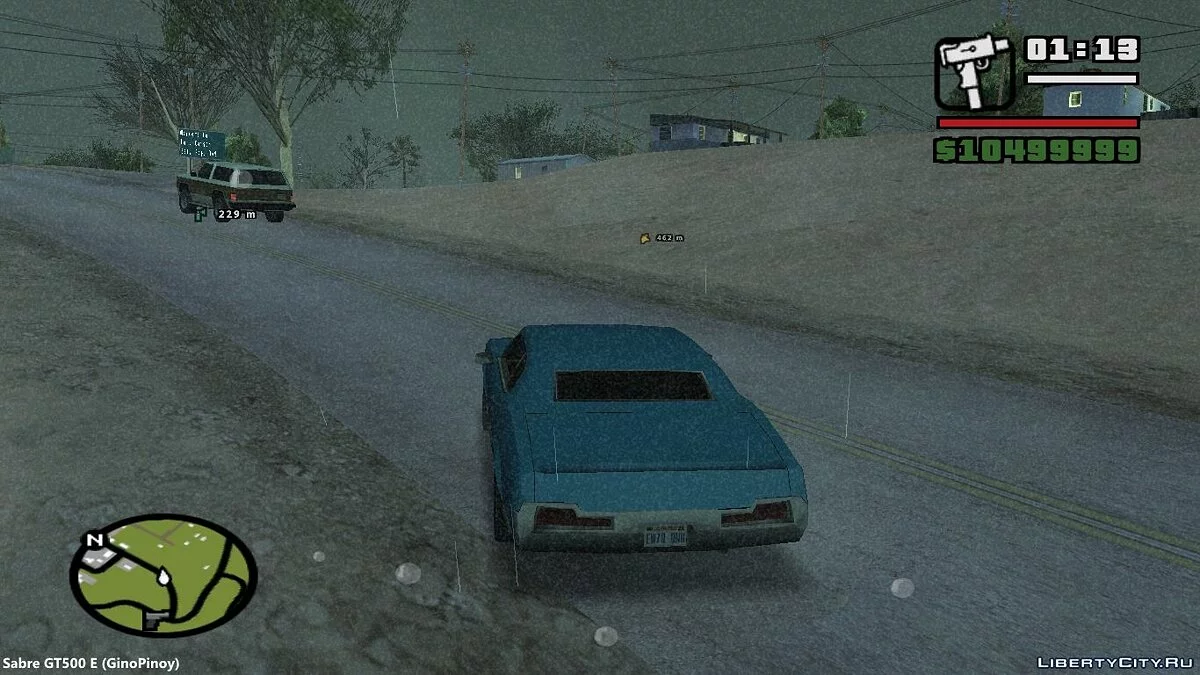 Капли дождя и крови на экране как в GTA VC 3.0 / GTA San Andreas