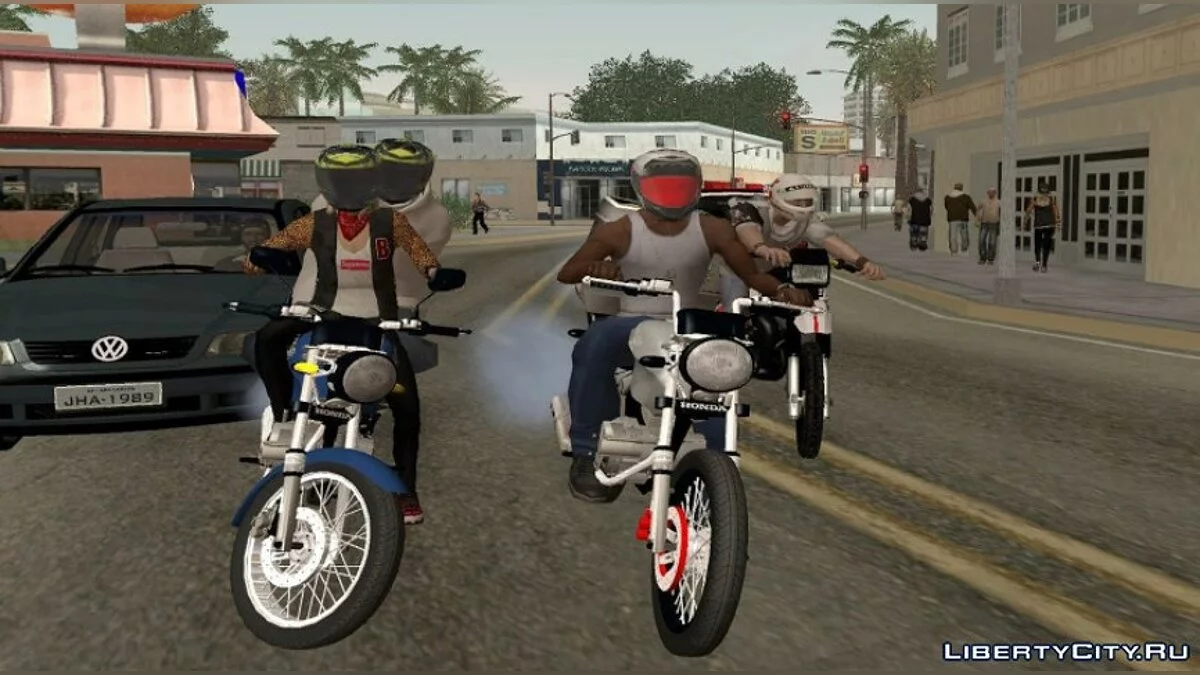 NPC Helmet Mod v2.5 / GTA San Andreas