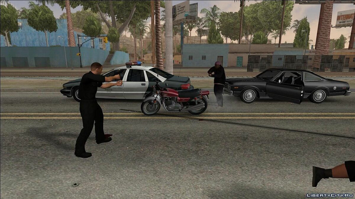 Скачать Полицейские преследуют всех - Police Assistance v2.1 для GTA San  Andreas