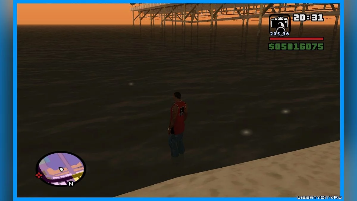 Частицы на воде - блики от солнца как в GTA VC / GTA San Andreas