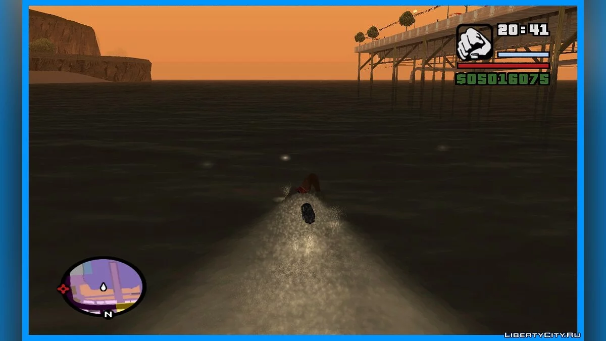 Частицы на воде - блики от солнца как в GTA VC / GTA San Andreas