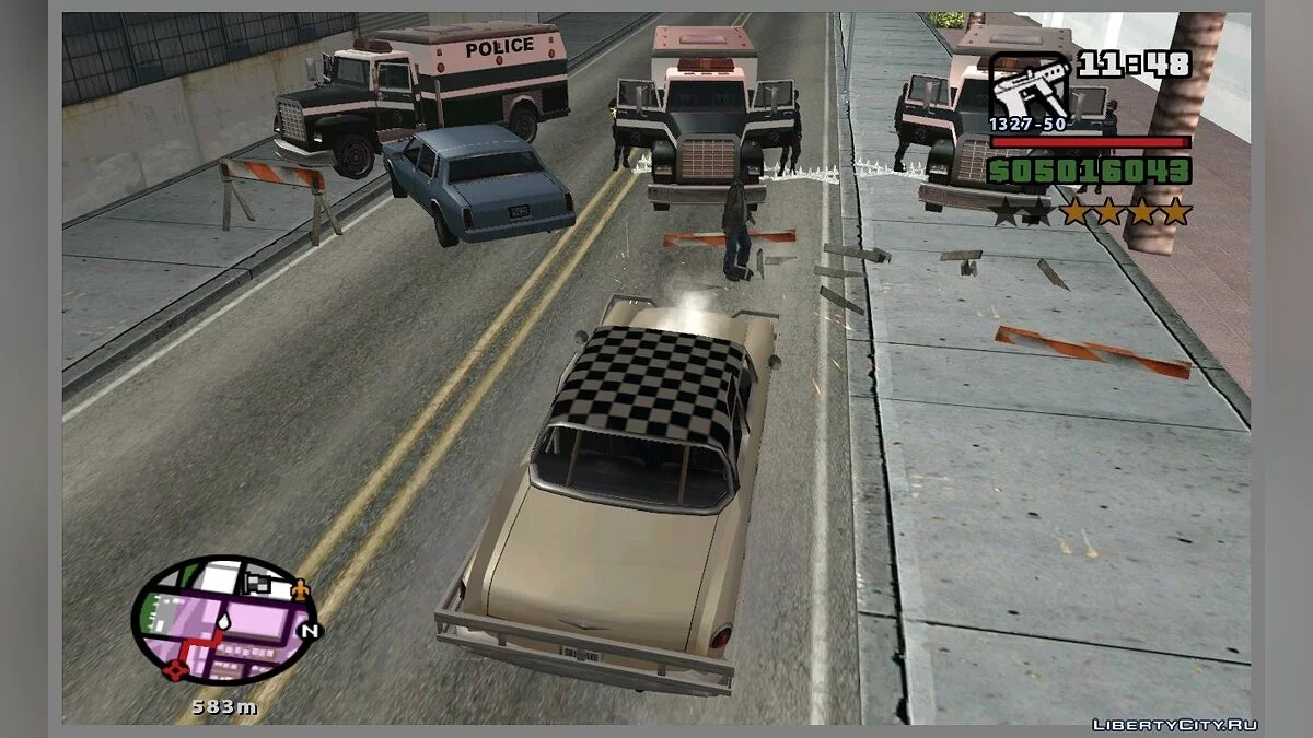 Дорожные полицейские шипы (или ежи) как в GTA VC / GTA San Andreas