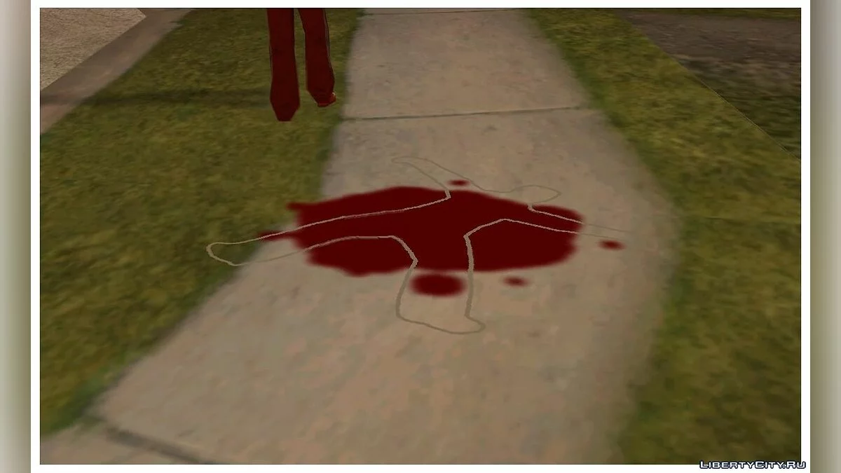 Трупы обводят мелом как в GTA VC (снова обновлено) / GTA San Andreas