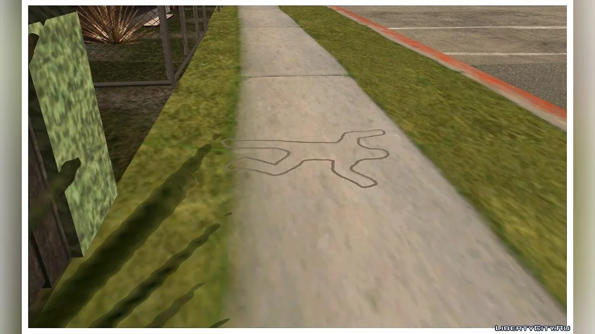 Трупы обводят мелом как в GTA VC (снова обновлено) / GTA San Andreas