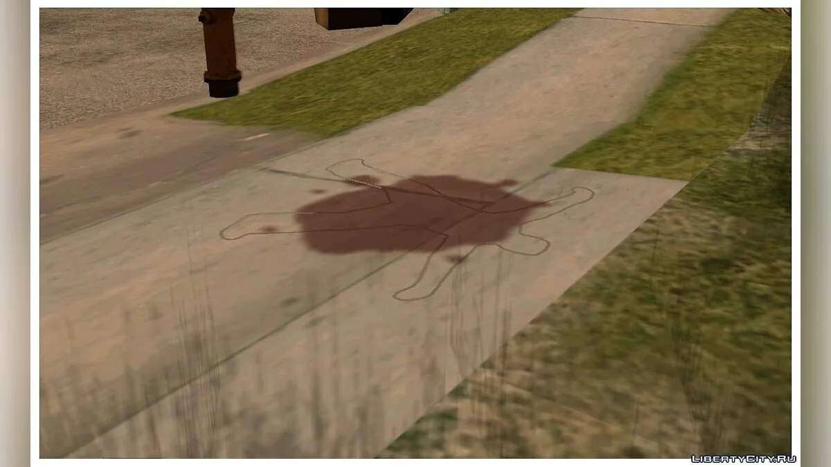 Трупы обводят мелом как в GTA VC (снова обновлено) / GTA San Andreas