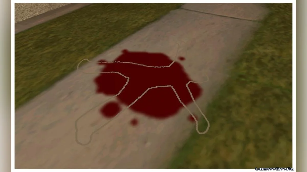 Трупы обводят мелом как в GTA VC (снова обновлено) / GTA San Andreas