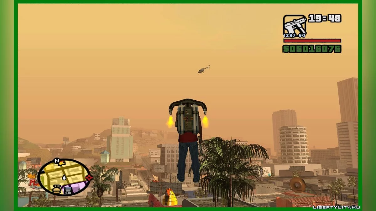Вертолёты в небе как в GTA VC / GTA San Andreas