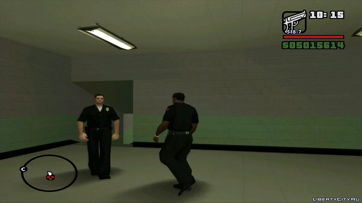 Фикс поведения копов в полицейских участках v1.1 / GTA San Andreas