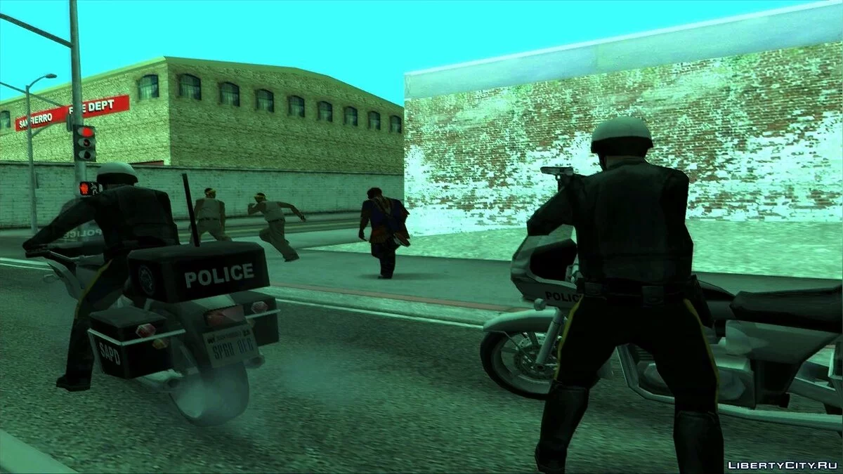 Улучшенный интеллект копов v1.1 / GTA San Andreas