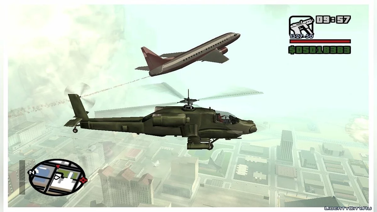 Новый воздушный трафик как в GTA VC (исправлено) / GTA San Andreas