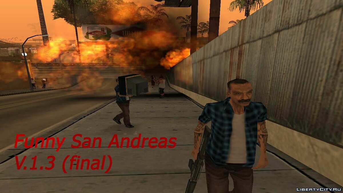 Скачать Funny San Andreas | Весёлый Сан Андреас V1.3 (Final) для GTA San  Andreas