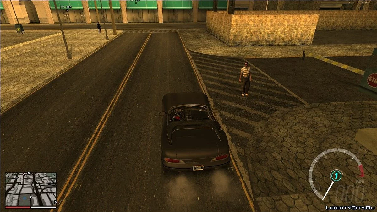 Дорогие авто привлекают внимание прохожих / GTA San Andreas