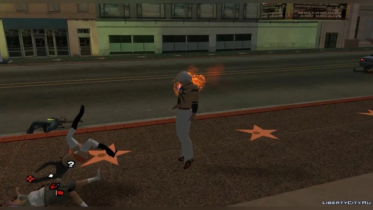 Магические атаки Orochi из игры King of Fighters / GTA San Andreas