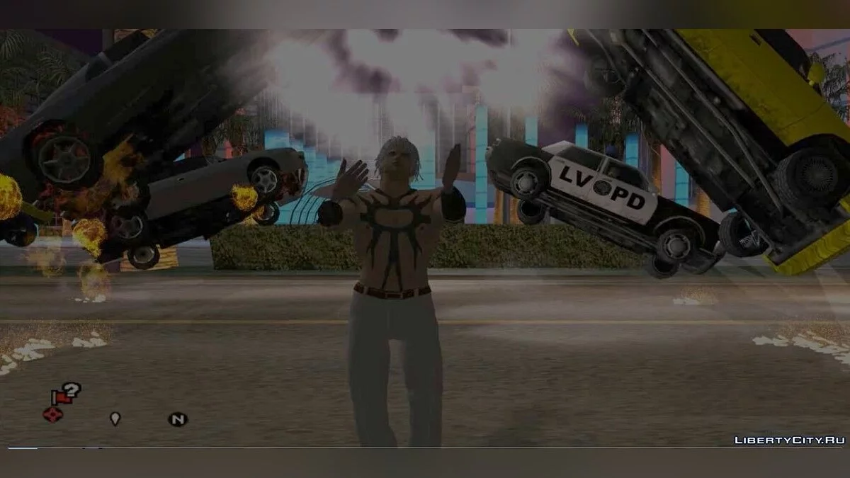 Магические атаки Orochi из игры King of Fighters / GTA San Andreas