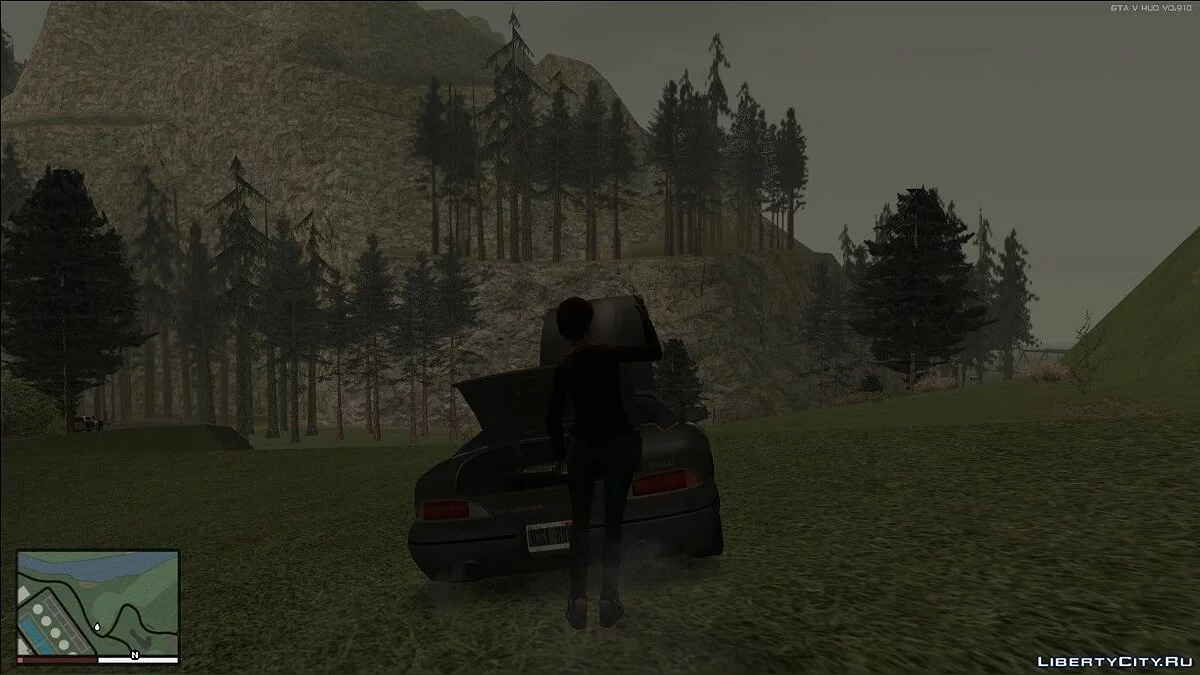 Открывать багажник и капот вручную v1.6  / GTA San Andreas