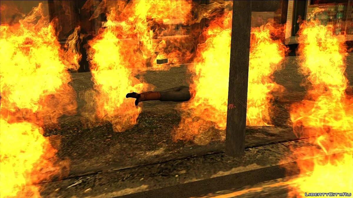 Ped Fire Fix - Горение пешеходов / GTA San Andreas