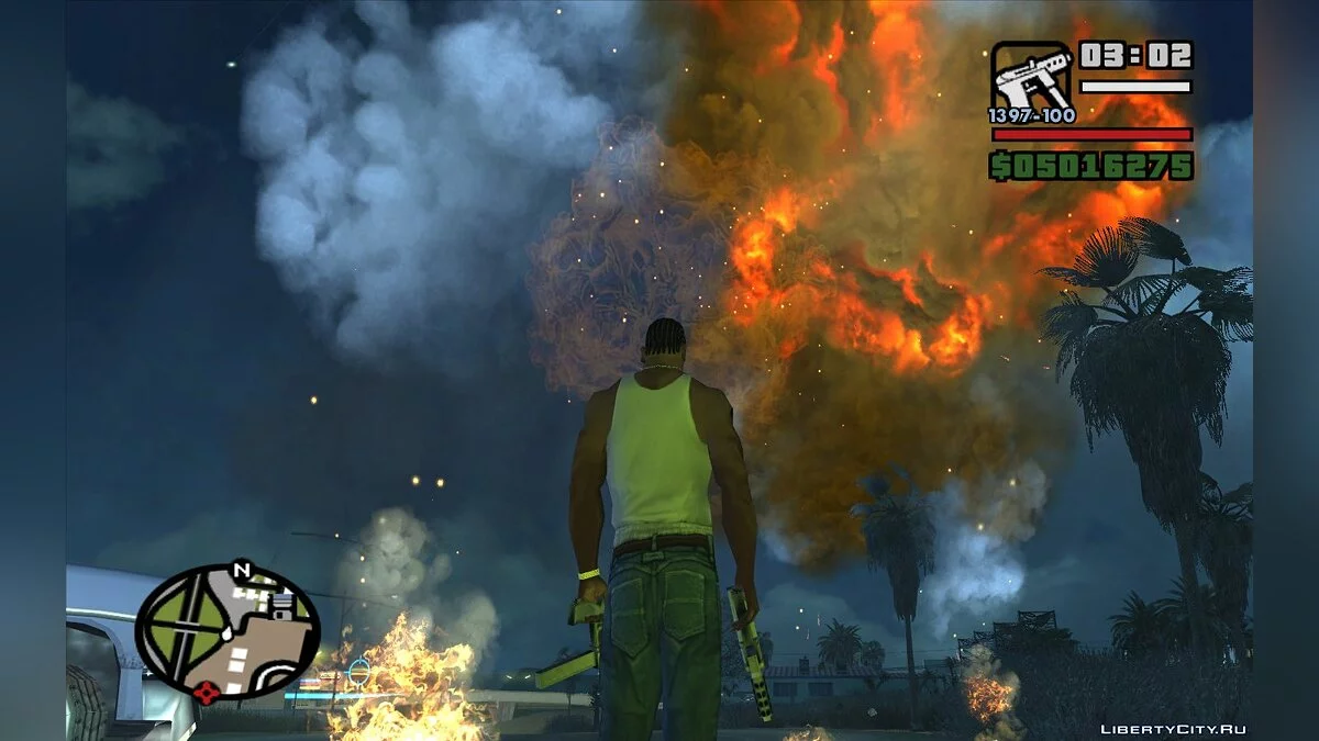 Полёт на ракете! - Missile Riding V2 / GTA San Andreas