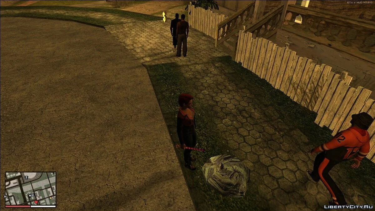 Рыться в мусорных пакетах / GTA San Andreas