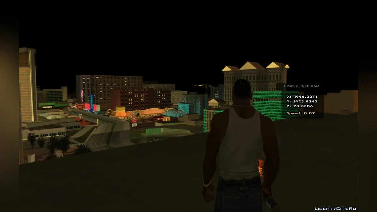 Свободная камера (Noclip) - Simple Free Cam / GTA San Andreas