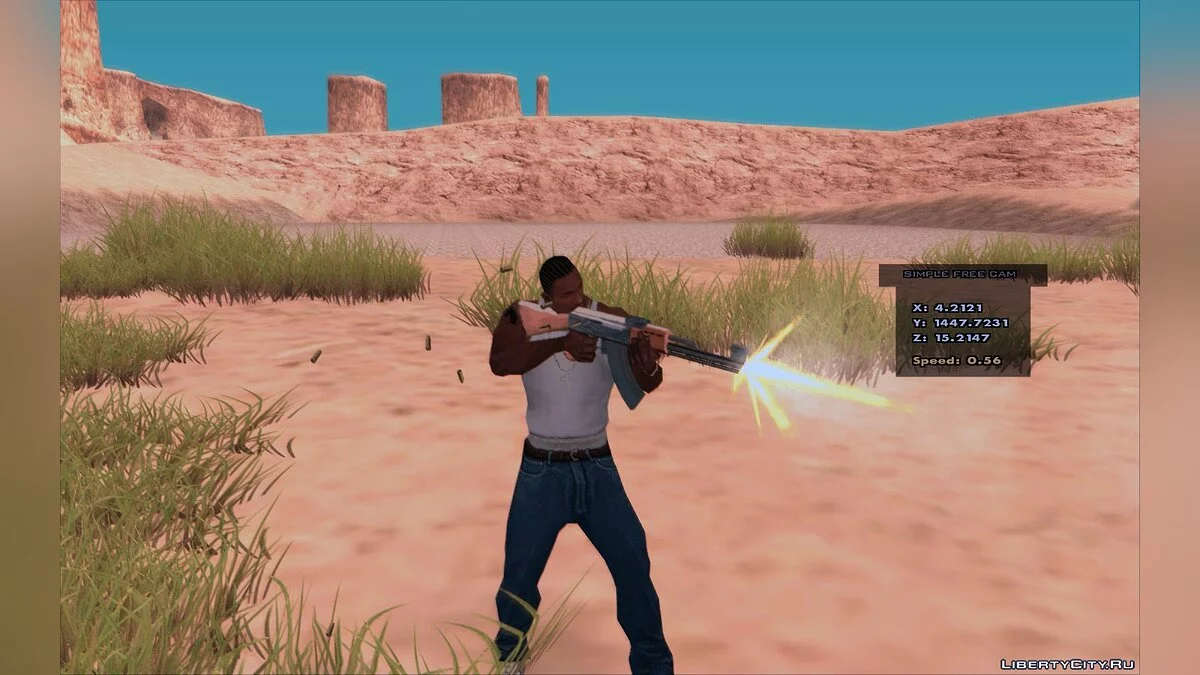 Свободная камера (Noclip) - Simple Free Cam / GTA San Andreas