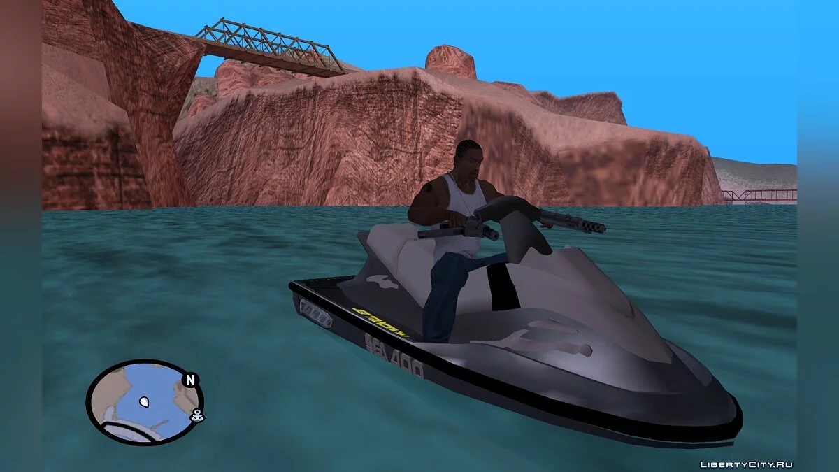 Водный мотоцикл! (Гидроцикл) - Mod Jetski v2.5 / GTA San Andreas