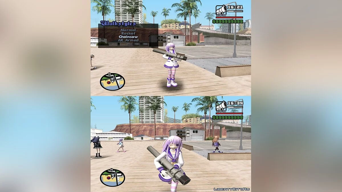 Player Walkstyle Changer v.3.0 - Выбор стиля походки игрока / GTA San Andreas
