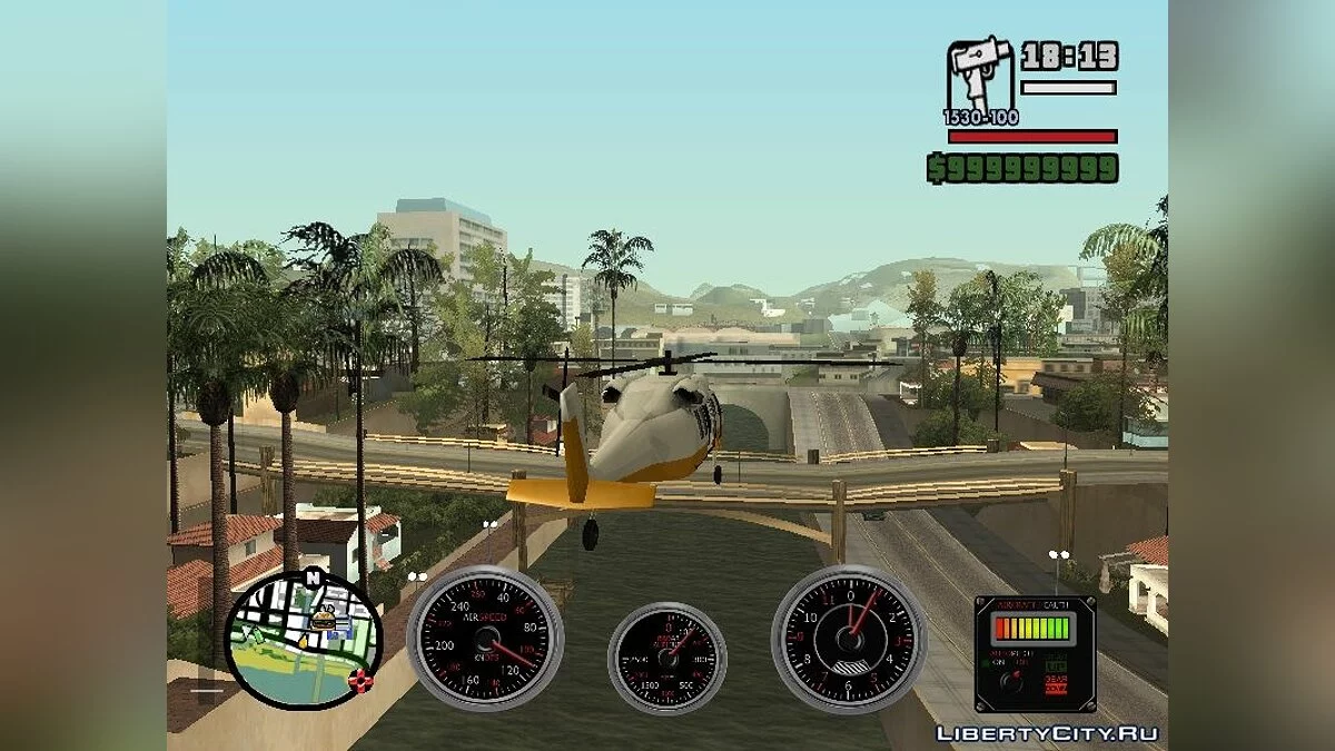 Горизонтальный полет для вертолетов / GTA San Andreas