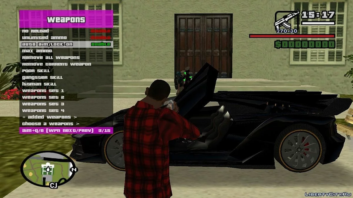 RZL-Trainer v2.0.1 - Удобное чит-меню как в GTA 5 / GTA San Andreas