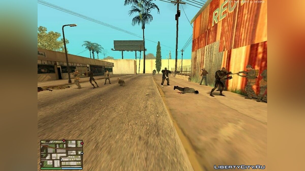 Скачать Война миров Зомби для GTA San Andreas