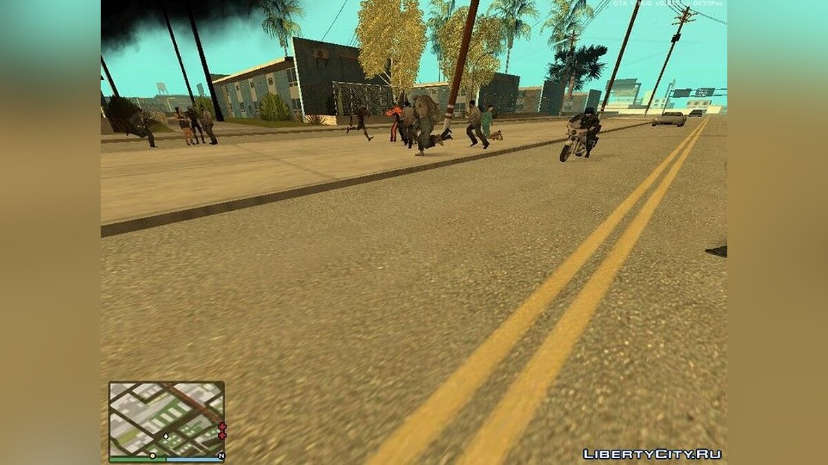 Скачать Война миров Зомби для GTA San Andreas