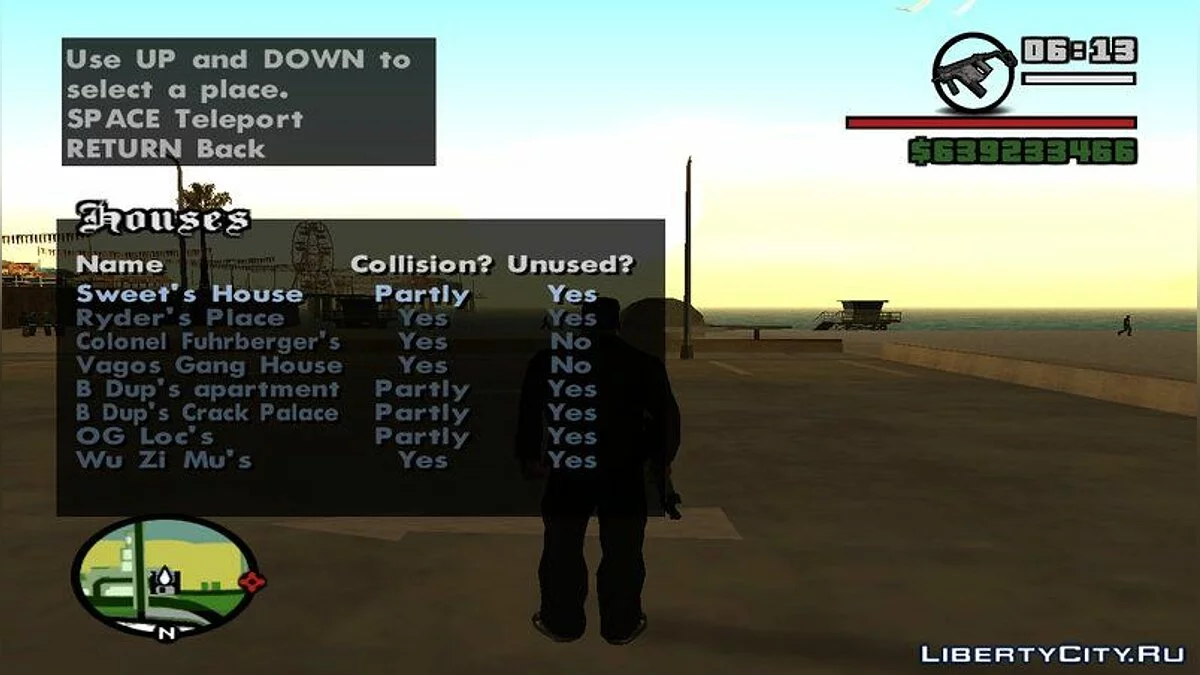 Телепорт в интерьеры (здания) / GTA San Andreas
