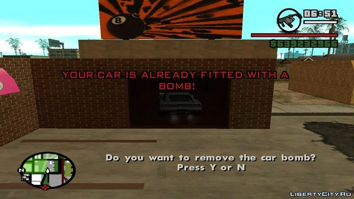Установка бомб на машины / GTA San Andreas
