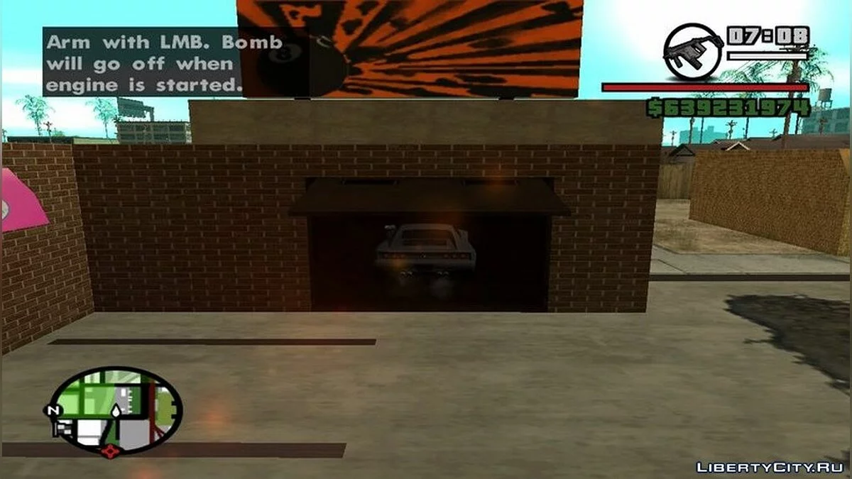 Установка бомб на машины / GTA San Andreas