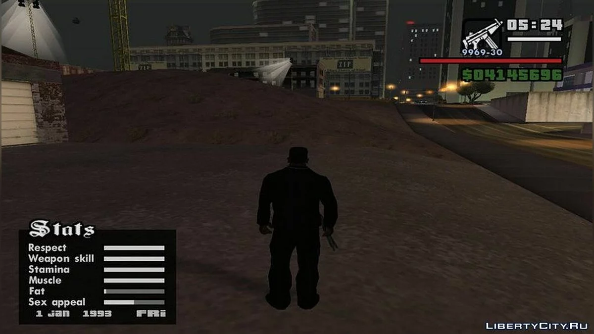 Дата в меню статистики / GTA San Andreas