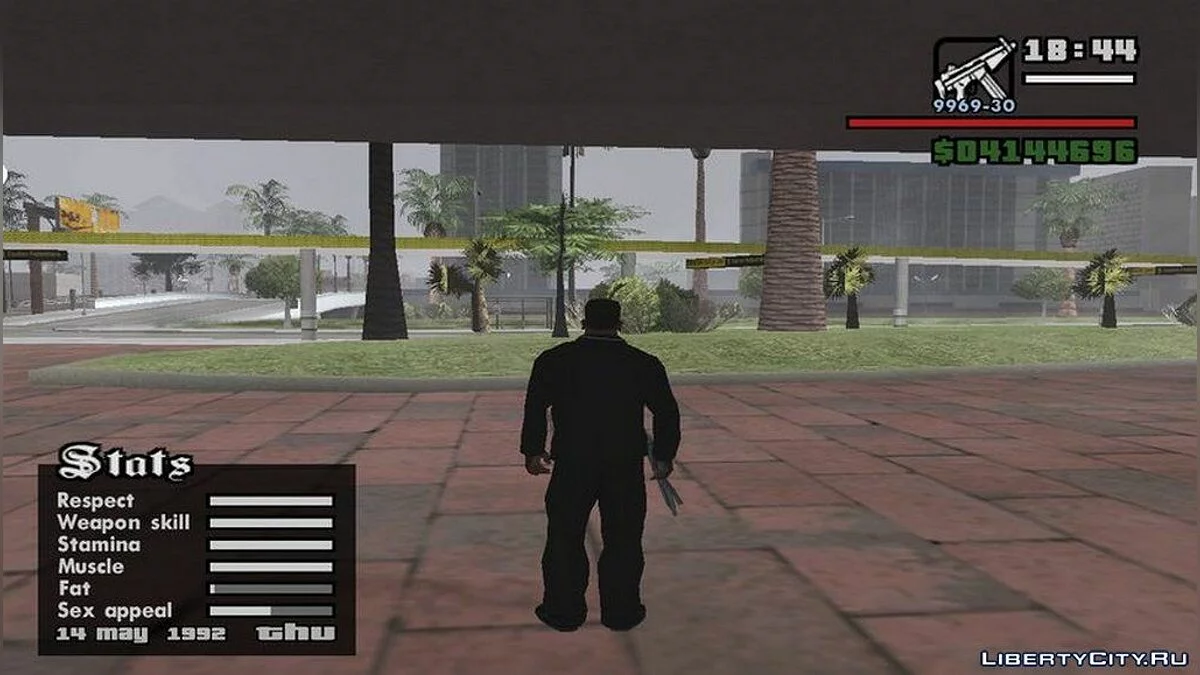 Дата в меню статистики / GTA San Andreas