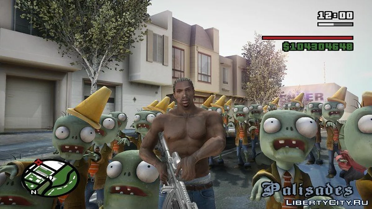 Си Джей против зомби / GTA San Andreas