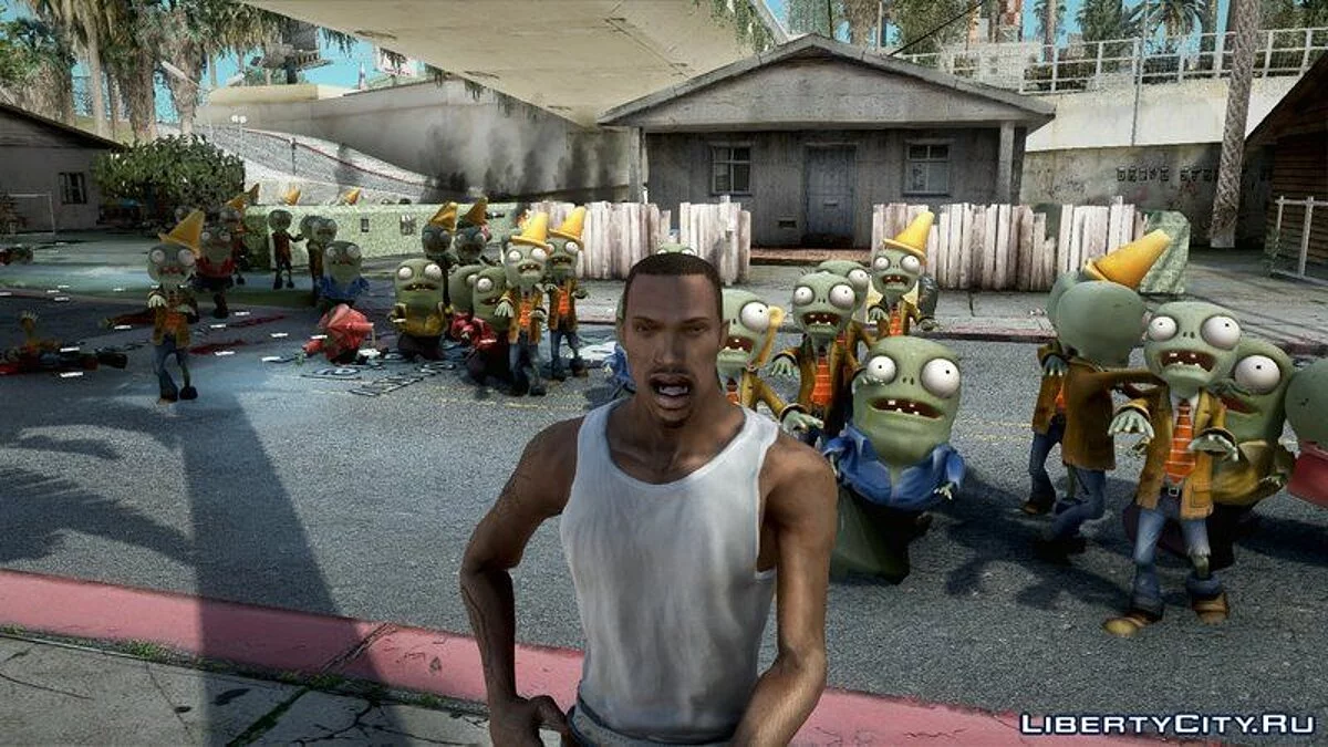 Си Джей против зомби / GTA San Andreas