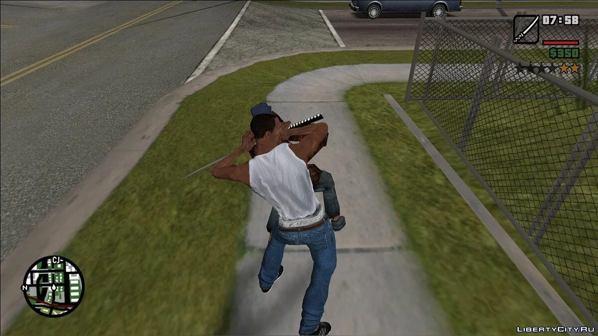 Стелс-убийство Катаной / GTA San Andreas