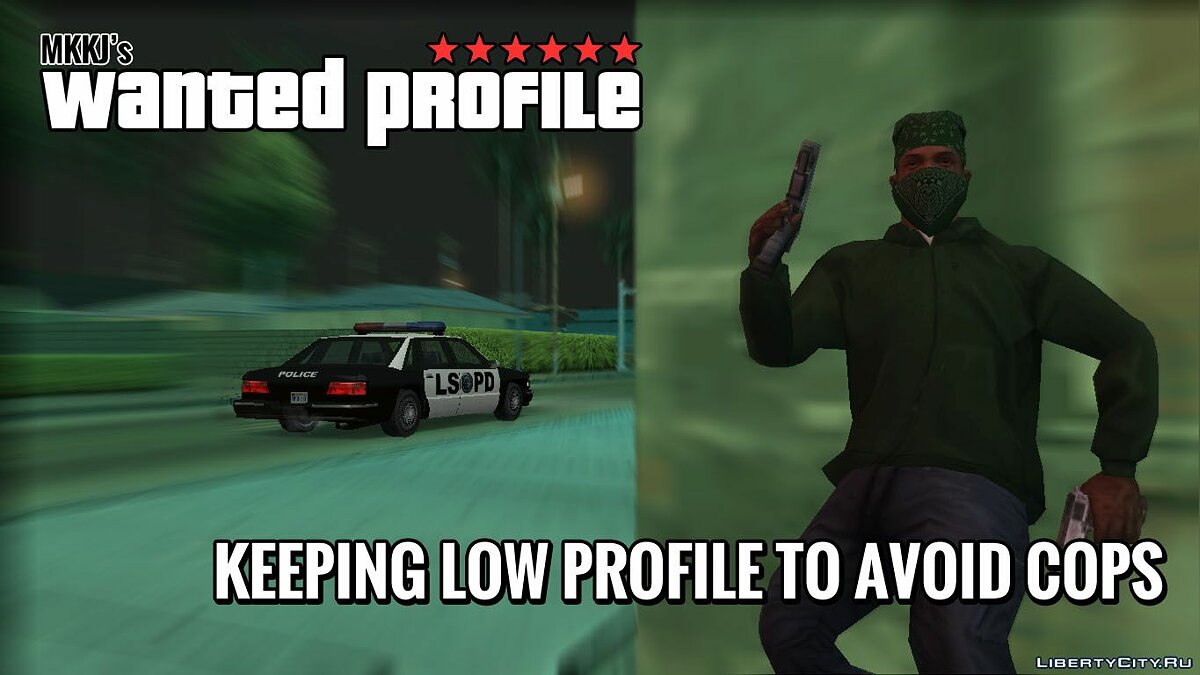 Скачать Wanted Profile System - Улучшенная система розыска для GTA San  Andreas