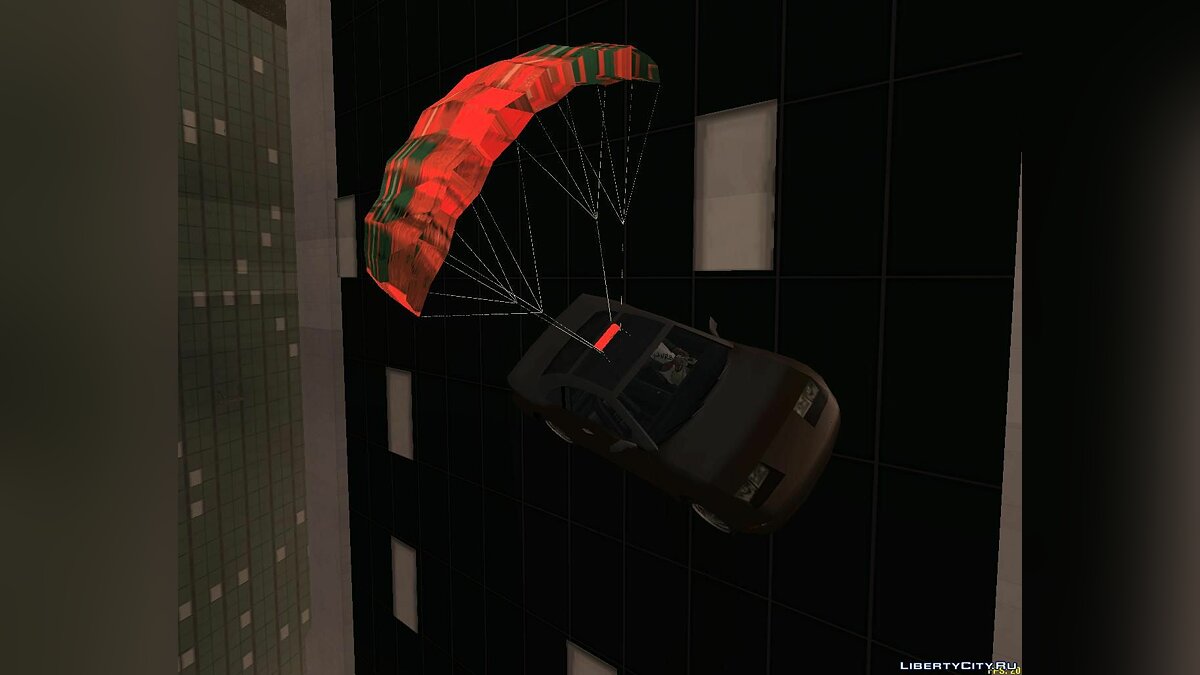 Скачать The Parachute on Car Mod v1.1 для GTA San Andreas