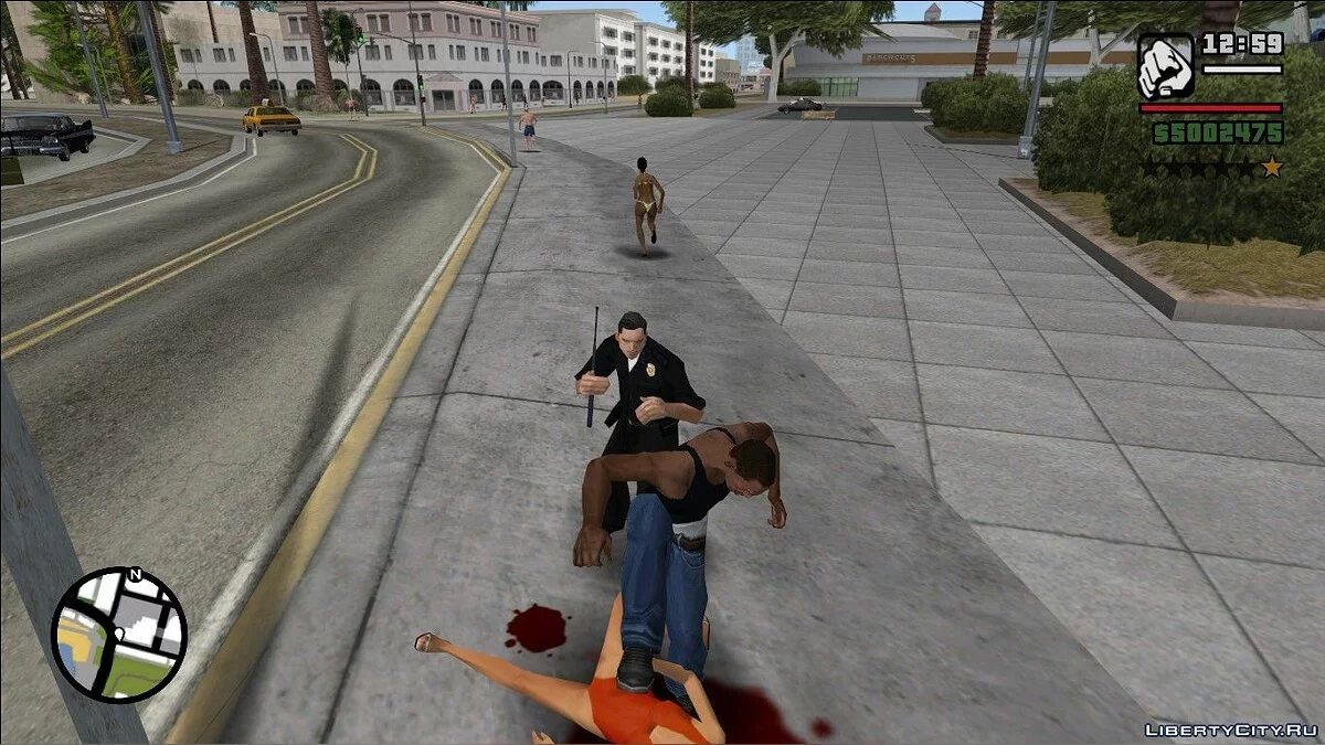 Звезда розыска за нападение на труп / GTA San Andreas