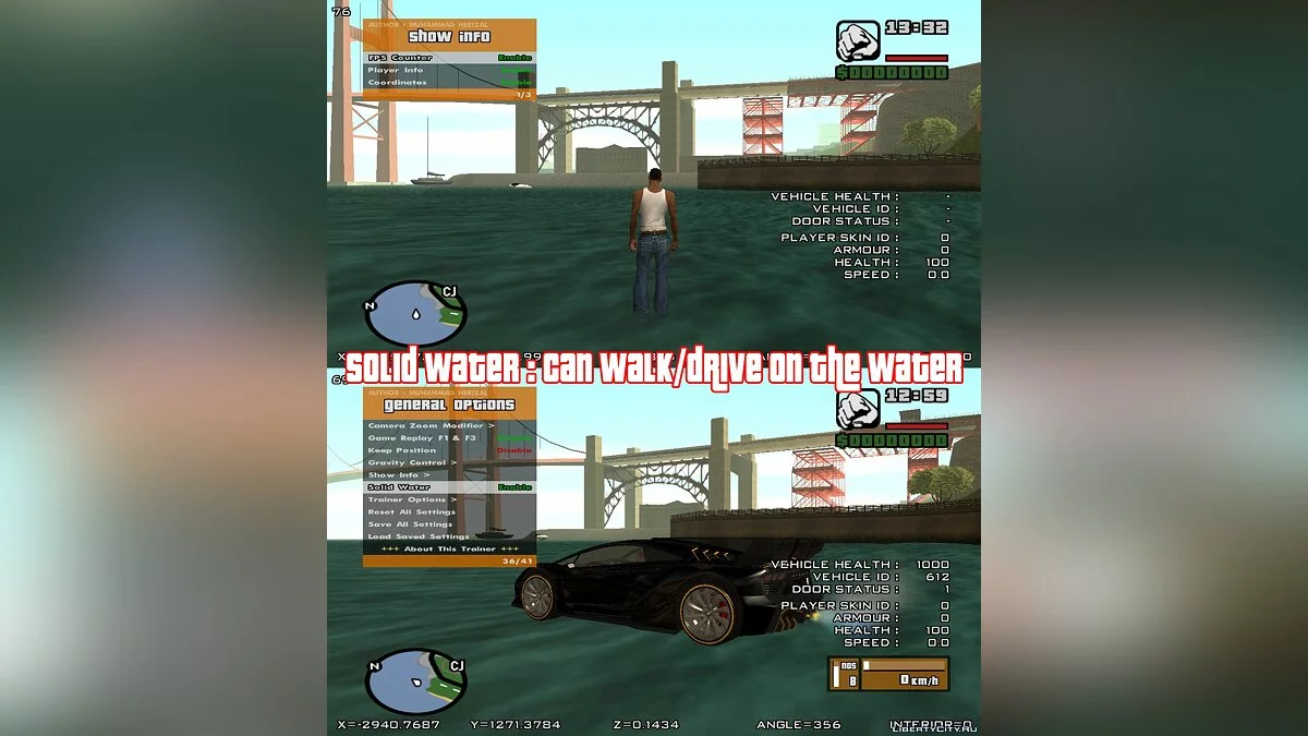 RZL-Trainer v3.1.2 - Удобное чит-меню как в GTA 5 / GTA San Andreas
