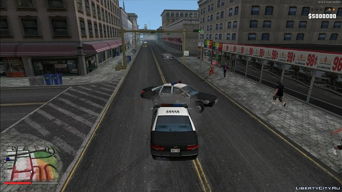 Звёзды розыска за вождение транспорта полиции / GTA San Andreas
